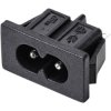 TruComponents 230406 IEC connector C8 Plug, vertical: 2.5 A