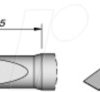 C245109 Lötspitze C245, Rundform, C245109/Ø 4,3 mm, gerade