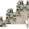 Initiator/actuator terminal block, screw connection, 0.5-4.0 mm², 24 A, 4 kV, dark beige, 1783820000