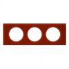 CELIANE Ramka potrójna uniwersalna szkło karmin 069473