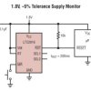 Voltage Supervisor with 9 Selectable Thresholds and Manual Reset Input