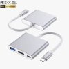 ADAPTER HUB USB-C 3 w 1 - STACJA DOKUJĄCA HDMI 4K USB 3.0 PD (ZLHUB-3IN1)
