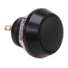 Black Off-(On) Momentary Vandal Resistant Push Button Switch 2A SPST