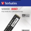 SSD hard drive, 256 GB, PCIe 3.0/M.2 2280, black, Verbatim 49373