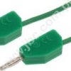 214-25-GN Przewód PVC 0,4mm2, 0,25m, 2x(wt.+gn.)2mm, zielony, ELECTRO-PJP, 21425GN