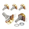 5x Potencjometr Osiowy Jednoobrotowy Liniowy 100K L=15mm do Elektroniki