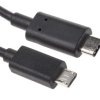 Kabel USB Złącze A USB C Złącze B Micro USB typu B dł. 2m Przewód USB USB 3.1 kolor: Czarny