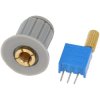Potencjometr precyzyjny 3296W 1K ohm z pokrętłem i gałką