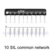 220 Ohm x 9 resistor network common rail - BI Industrial / TT