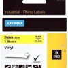 Labelling tape cartridge, 24 mm, tape yellow, font black, 5.5 m, 1805431