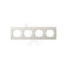 LOGI krem ramka 4x POZIOMA Kanlux 02-1490-003