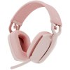 Logitech 981-001224 ZONE VIBE 100 Over-ear headset Bluetooth Rose Noise cancel