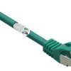 kabel LAN Renkforce RF-5136972, 1 szt., RJ45, CAT 6a, S/FTP, 5.00 m, zielony