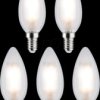 29096 LED filament bulb E14, 4.8 W, 470 lm, 4000 K, pack of 5