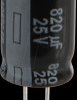 EEUFR1E821 Electrolytic capacitor, radial, 820 µF, 25 V, 105°C, low ESR