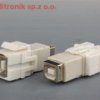 Moduł keystone USB-B, gniazdo/gniazdo, kolor biały