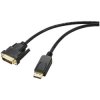 Renkforce RF-5771518 cable DisplayPort to DVI-D Black PVC 1.80m