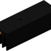 Extruded heatsink, (L x W x H) 50 x 16 x 16 mm, 14 K/W, black anodized, 10020103