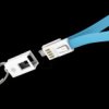 214000 Sync & charge key fob, Micro B, 0.2 m, blue