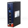 IGPS-1411GTP-24V, Switch przemysłowy niezarządzalny, DIN, 4x 10/100/1000 RJ-45 PoE + 1x 10/100/1000 RJ-45 + 1x 100/1000Base-X SF