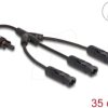 88225 DL4 Solar Splitter Cable 1 x Socket to 3 x Plug 35 cm black