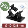 Quadrios 24CA451 Podstawa montażowa samoprzylepny 24CA451 Zakres średnicy wiązki 10 do 12.8 mm czarny 25 szt.