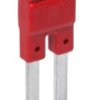 Zworka międzytorowa 2-polowa czerwona do gniazd i zestawów push-in ZGZP-2 RD 2616316
