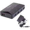 Renkforce RF-3806031 4-Port USB 3.0 Hub with Quick-Charge Port & LED Indicators