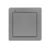 DECO Nadajnik 1-klawiszowy 2-kanałowy do systemu Exta Free szary mat 27DEF-1 KARLIK