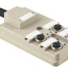 Weidmüller 1867540000 Rozdzielacz i adapter czujnika/aktuatora SAI-4-F 4P PUR 10M OL, piny: 4, 1 szt.