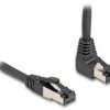 kabel LAN Delock 80393, 1 szt., RJ45, CAT 8.1, S/FTP, 0.50 m, czarny