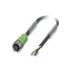 Phoenix Contact 1515743 SAC Cable 4-Position PVC Black M12 A-coded 10m