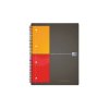 Oxford 100104329 Notepad A4+ Squared 80 sheets Grey Orange Red