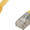 kabel LAN econ connect F6TP1GE, 1 szt., RJ45, CAT 6, S/FTP, 1.00 m, żółty