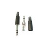 Wtyk JACK 6,3mm STEREO plastik