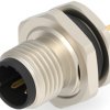 Circular connector, 3 pole, solder connection, straight, T4140512031-000