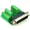 CZH-LABS Slim Right Angle D'SUB DB25 Male Header Breakout Board Module, D-SUB.