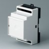 PPO/PC DIN rail enclosure, (L x W x H) 82 x 46.7 x 86 mm, light gray/black, B6502111