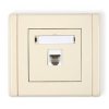 Gniazdo telefoniczne pojedyncze 1xRJ11, 4-stykowe, beznarzędziowe