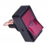 20A 12V ON-OFF Illuminated Rocker Switch ASW-11D, Red