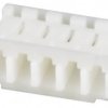 Socket housing, 5 pole, pitch 1.5 mm, straight, natural, ZHR-5