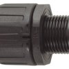 Łącznik do kanałów kablowych Flexicon gwint M63 67mm Złącze proste Nylon 66 IP66 Czarny