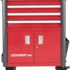 Gedore RED 3301688 Wózek warsztatowy tworzywo ABS, blacha stalowa Kolor producenta: czerwony