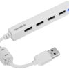 SpeedLink SL-140000-WE USB-Hub 4 porty USB-A USB 2.0 480 MBit/s biały Snappy Slim