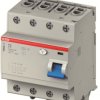 RCCB, Typ F, 4-biegunowy, 40A, 100mA, ABB SISSLINE TP 400V ac
