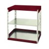 Rama stojąca do systemu półek, kolor Czerwony, 2-poziomowy, materiał: Blacha stalowa, 1000mm x 800mm, 650mm, Bott