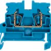 Through terminal block, spring balancer connection, 0.5-2.5 mm², 2 pole, 24 A, 6 kV, blue, 1933710000