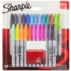 Zestaw Markerów Permanentnych 24X Kolory Końcówka Fine Point 1.0Mm Sharpie Fine