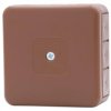 Puszka hermetyczna H55-S 85x85x37 IP55 12-wylotowa brązowa