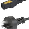 Przewód zasilania złącze A: IEC C13, złącze B: Wtyk australijski typu I 2m 10 A 250 V Czarny